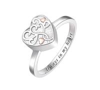 QGJNSGC Bague funéraire arbre de vie pour cendres, nœud celtique, arbre généalogique, bijou souvenir « Always in My Heart » pour homme et femme, 5#, Métal