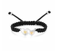 QGJNSGC Bracelet urne funéraire Double cœur pour Femme - Bijou funéraire pour Toujours dans Mon cœur - Bijou commémoratif pour la Perte des êtres Chers, Animaux de Compagnie - Cadeau funéraire