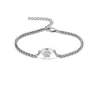 QGJNSGC Bracelet urne pour animal de compagnie - Pour cendres - Cœur - Bijou de crémation - Bracelet pour hommes et femmes - Bracelet pour cendres d'animaux de compagnie humains, Acier inoxydable
