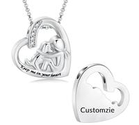 QGJNSGC Collier urne funéraire en forme de cœur pour cendres d'animaux domestiques, chats, chiens, souvenirs pour femmes et hommes - Pendentif urne éternelle - Keep me in your heart, taille unique