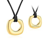 QGJNSGC Collier urne pour cendres Cercle de vie Bijou de crémation Bague éternité Pendentif commémoratif pour homme et femme Always In My Heart, Unisexe, Acier inoxydable, Pas de pierre précieuse