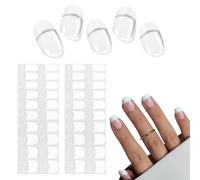 QGK 32pcs Film pour Ongles Autoadhésif, Vernis Autocollant UV, French Wein Red Autocollant Ongle Gel UV, Gel Nail Stickers, Autocollants et Pochoirs Pour Nail Art