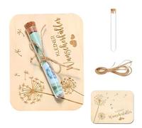 QGK Carte de Voeux en Bois, Carte Cadeau Faite à la Main, Carte Anniversaire en Bambou avec Enveloppes, Emballage en bois pour cadeaux d'argent, avec réservoir en liège transparent