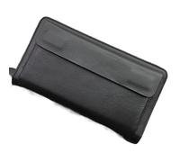QGKWJP Pochette pour Hommes Vintage Long Portefeuille Titulaire de la Carte Homme Grand Sac à Main Pochette pour téléphone Portable Le Choix Le Plus Idéal (Couleur : Noir, Taille : 22 * 12 * 4.5cm)