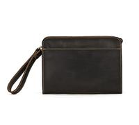 QGKWJP Portefeuille en Cuir véritable pour Hommes, Pochette Porte-Carte, Longs Portefeuilles à Fermeture éclair, Grande capacité, Porte-Monnaie Vintage pour Hommes