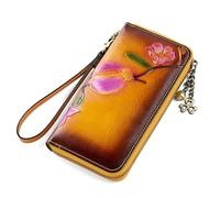QGKWJP Portefeuille Long décontracté pour Femme, Pochette pour Femme, Portefeuille en Relief avec Fermeture éclair, Sac à Main européen avec Longue Fermeture éclair, Le Meilleur Choix.