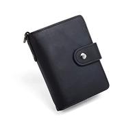 QGKWJP Portefeuilles pour Hommes Portefeuille pour Hommes avec Sac à Monnaie Fermeture éclair Petit Mini Portefeuille Sacs à Main Sac d'argent Mince (Couleur : Marron, Taille : 12 * 3 * 9cm)