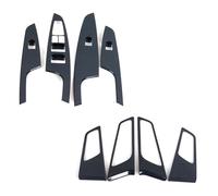 QGMKMVZZBK pour Hyundai pour Tucson 2015 2016 2017 2018 2019 2020 Autocollant Intérieur pour Bouton De Lève-vitre Voiture Poignée De Porte Intérieur(1set)