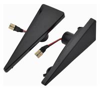 QGMKMVZZBK Pour Megane Pour MK2 Pour CC Pour Espace Pour MK4 Clignotant Latéral Dynamique LED 2 Pièces Capuchon De Clignotant(Dynamic Black)