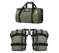QGMKMVZZBK Sacoche Moto Sacoche De Selle Moto Cadre Barre Protection Siège Arrière Sac Voyage Étanche Et Sec Sacoches Rangement pour Porte-Bagages(Vert)