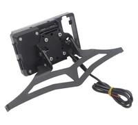 QGMKMVZZBK Support De Montage GPS pour VFR1200X 2016-2020 Support De Plaque Navigation GPS Téléphone Portable D'extension Barre Transversale Moto(Black 2)