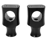 QGMKMVZZBK Tige De Guidon Riser Kit De Rehausseurs Guidon Universels pour Moto À Fixation par Collier(22mm Black)