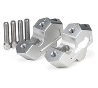 QGMKMVZZBK Tige De Guidon Riser pour BMW pour F800GS pour F800 2023-2025 Accessoires Barre De Poignée en Alliage D'aluminium Support Levage Arrière Guidon Moto(Argent)