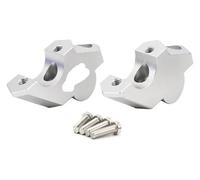 QGMKMVZZBK Tige De Guidon Riser pour BMW pour F850GS pour Adventure pour GSA 2018-2024 Adaptateur D'extension De Barre Poignée Support Rehaussement Guidon Moto(Argent)