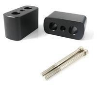 QGMKMVZZBK Tige De Guidon Riser pour BMW pour R1200GS pour Adventure 2008-2012 Fixation, Rallonge Et Réglage Kit De Rehausseurs Guidon(Noir)