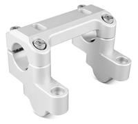 QGMKMVZZBK Tige De Guidon Riser pour BMW pour R1250GS pour R1200GS GSA 45MM pour Adventure 2019-2023 2014-2018 Adaptateur Rallonge Support De Réglage Moto Riser(Argent)