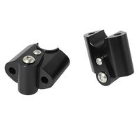 QGMKMVZZBK Tige De Guidon Riser pour BMW pour R18 pour Classic 2020 2021 Adaptateurs De Rehaussement CNC Kit Support Barre Poignée Chrome/Noir Rehausseur Guidon Moto(Noir)