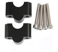 QGMKMVZZBK Tige De Guidon Riser pour CFMOTO 450MT 450 MT MT450 2024 2025 Riser Rehaussement Déplacer Retour Pince Montage Monter Guidon Bar Risers Moto(A Black)