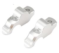 QGMKMVZZBK Tige De Guidon Riser pour R Nine T pour R9T pour RNINET 2014 2015-2022 Rehausseurs De Guidon Up 25 28 Mm Moto Collier Serrage Rehausseur Déplacer vers L'arrière(Argent)