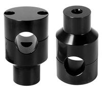 QGMKMVZZBK Tige De Guidon Riser pour Road pour Star pour V-Star 22 Mm 25 Fixation pour 1 Pouce 7/8" Kit De Rehausseur Guidon Moto(Black 22mm)