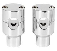 QGMKMVZZBK Tige De Guidon Riser pour Road pour Star pour V-Star 22 Mm 25 Fixation pour 1 Pouce 7/8" Kit De Rehausseur Guidon Moto(Chrome 25mm)