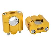 QGMKMVZZBK Tige De Guidon Riser pour Suzuki pour Motocross ATV Dirt Riser Pinces en Alliage D'aluminium Guidon Barre Élévateurs Moto 22mm 28mm 7/8"(Jaune)