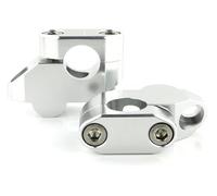 QGMKMVZZBK Tige De Guidon Riser pour TDM 850 1991-2000 pour 900 2002-2011 Barre De Guidon Risers Moto 22mm 7/8 "poignée Décalée Montage Extension Déplacée(Gloss Silver)