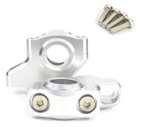 QGMKMVZZBK Tige De Guidon Riser pour TDM 850 1991-2000 pour 900 2002-2011 Barre de Guidon Risers Moto 22mm 7/8 "poignée décalée Extension déplacée(Gloss Silver)