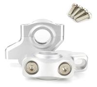 QGMKMVZZBK Tige De Guidon Riser pour TDM 850 1991-2000 pour 900 2002-2011 Barre de Guidon Risers Moto 22mm 7/8 "poignée décalée Extension déplacée(Matte Silver)