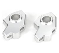 QGMKMVZZBK Tige De Guidon Riser pour TDM 850 Et 900 2002-2011 Kit De Rehausseurs Guidon Décalés 22 Mm 7/8" pour Motos(Gloss Silver)