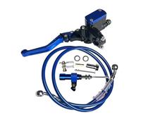 QGQFDEYUNB Kit d'embrayage hydraulique pour moto, levier maître-cylindre, tuyau d'huile à tricoter, 12.7MM Poignée Levier Frein d'embrayage(Blue)