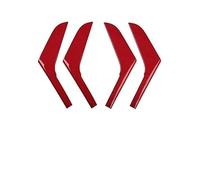 QGQFDEYUNB Poignée Intérieure Supérieure Toit Autocollants pour poignées de porte et accoudoirs intérieurs de voiture pour Golf 6 (2010-2012)( Carbon Fiber Red)
