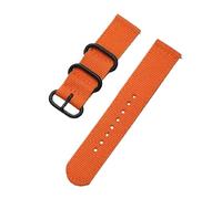 Qgsaghty Bracelet de montre en Nylon tissé, 18mm 24mm 22mm 20mm, accessoires de bracelet de montre en tissu, Orange, 22mm