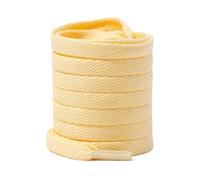 Qgsaghty Lacets plats jaunes pour chaussures, 100cm, 120cm, 140cm, 160cm, Couleur 8, 100cm