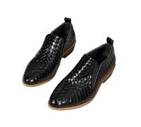 Qgtxf Femmes Pointé Orteil Talons Moyens Chelsea Bottes À Cheville, Chaussures en Cuir À Talon Bloc PU Bottes Occidentales pour Bureau, Fête(Black,37 EU)