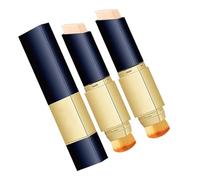 Qguojie 2 en 1 Stick et correcteur blanc de fond de teint avec pinceau - Changement de couleur, couverture complète, maquillage hydratant longue durée (Natural,2 pcs)