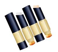 Qguojie 2 en 1 Stick et correcteur blanc de fond de teint avec pinceau - Changement de couleur, couverture complète, maquillage hydratant longue durée (Ivory white+Natural,1 pcs)