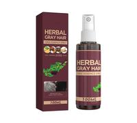 Qguojie Herbal Grey Hair Stuxer Spray avec Polygonum - Couverture de couleurs de cheveux instantanés naturels pour hommes et femmes, Traitement de conditionnement pour les cheveux gris et blancs (1)