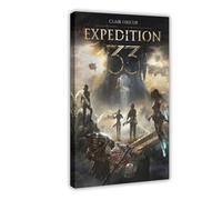 QGVBGF Clair Obscur Expedition 33 Impression sur toile pour décoration de chambre à coucher, bureau, chambre, cadeau 40 x 60 cm