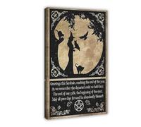 QGVBGF Impression sur toile « We Are Granddaughters of the Witches » - Décoration murale pour salon, chambre à coucher - 30 x 45 cm