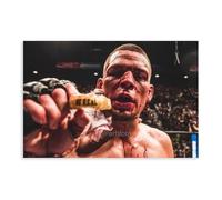 QGVBGF Poster mural Nate Diaz UFC Fighter - Décoration de chambre à coucher, bureau, chambre - Cadeau - 30 x 45 cm
