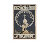 QGVBGF Poster sur toile « We Are Granddaughters of the Witches » - Décoration pour chambre à coucher, bureau, chambre - Cadeau - 60 x 90 cm
