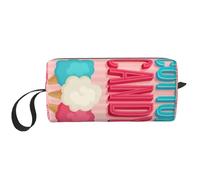 QGWDYYJQ Cotton Candy Sac de rangement à main pour maquillage