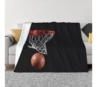 QGWDYYJQ Couverture en micro polaire ultra douce imprimée basket-ball