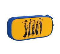 QGWDYYJQ Creative African Culture Trousse de papeterie avec imprimé, bleu, Taille unique, Pochette à monnaie