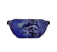 QGWDYYJQ Killer Whales Sac banane à bandoulière imprimé, Noir , Taille unique