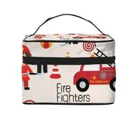 QGWDYYJQ Little Boys and Girls in Firefighters Trousse de toilette de voyage imprimée