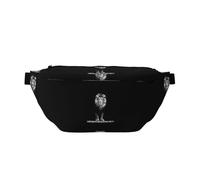 QGWDYYJQ Magnifique sac banane imprimé lion sac banane sac de voyage, Noir , Taille unique