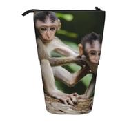QGWDYYJQ Organiseur vertical télescopique avec imprimé de petits singes mignons