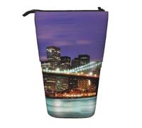 QGWDYYJQ Organiseur vertical télescopique New York Night imprimé crayon